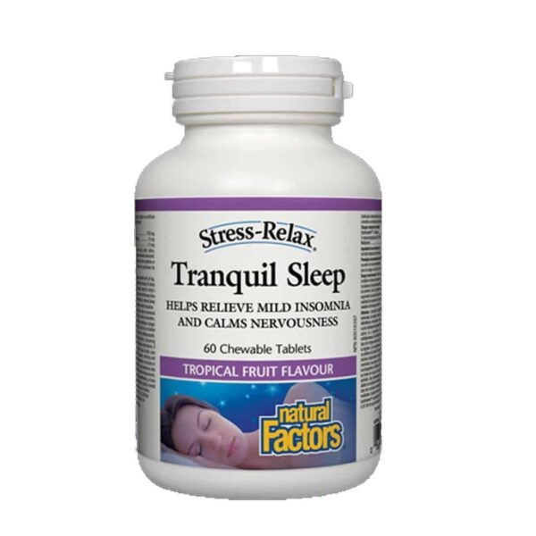 natural factors tranquil sleep formula 60 chewable tablets