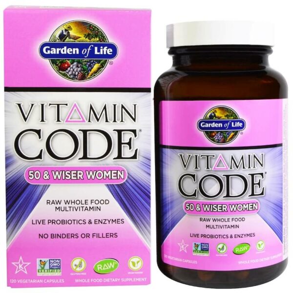 garden of life vitamin code 50 and wiser women 120 capsules
