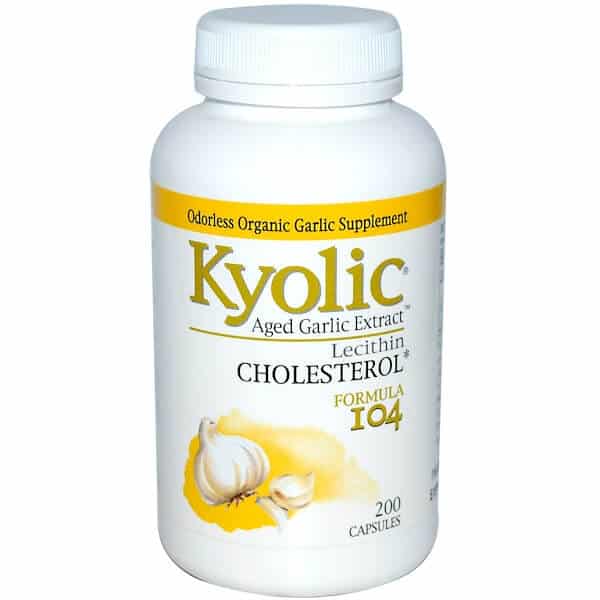 kyolic garlic cholesterol formula 104 200 capsules