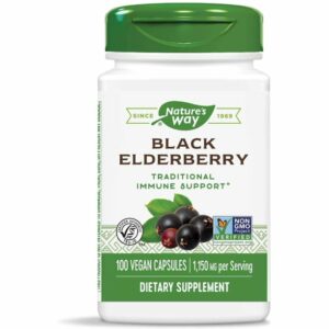 natures way black elderberry 100 capsules